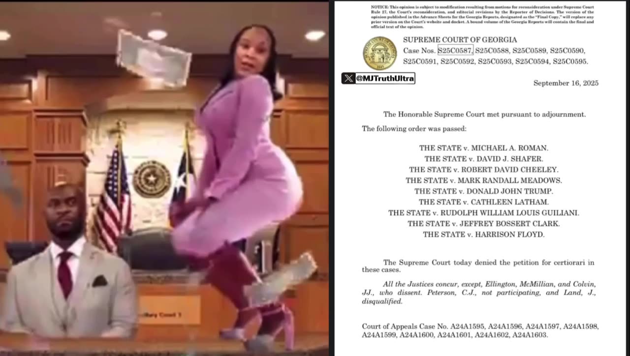 The Georgia Supreme Court REJECTED Fani Williss application