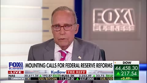 Larry Kudlow: The Fed's deep state will come to an end.