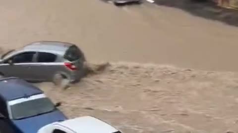 Severe Flooding Due To Torrential Rain In Keçiören, Ankara Province, Turkey (07/18/25)