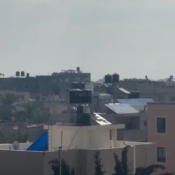 An Israeli airstrike targeted a home in Deir Al-Balah, central Gaza Strip.