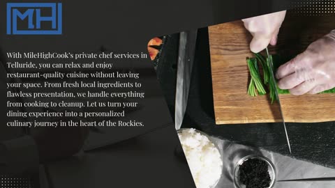 Private Chef Services in Telluride