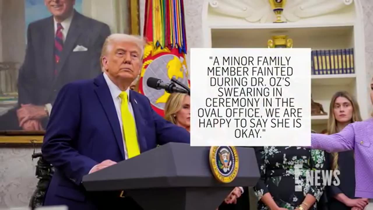 Dr. Oz’s Granddaughter Faints During Trump’s Speech at White House | Caught on Camera
