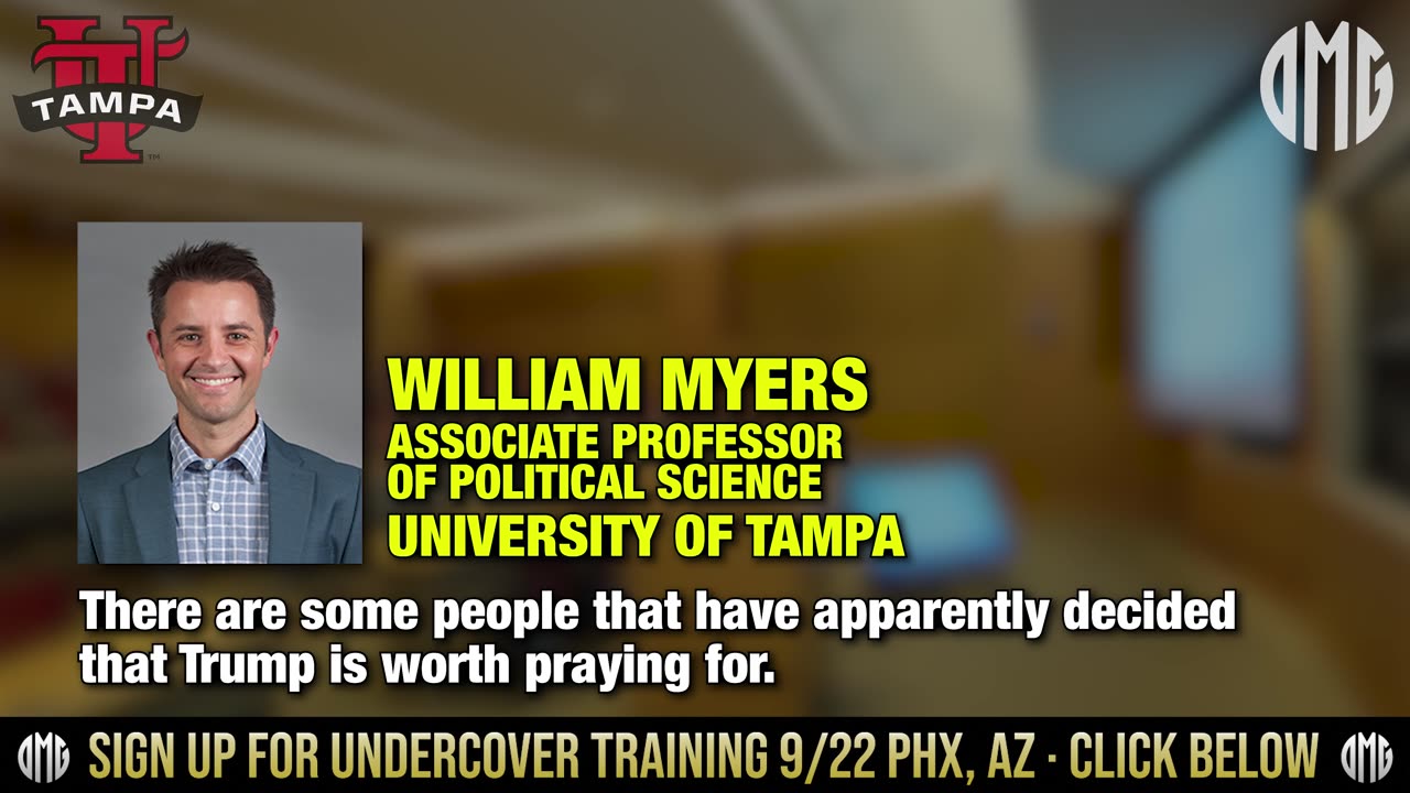 U of Tampa Professor Caught on Tape Slamming Americans Who Pray for POTUS