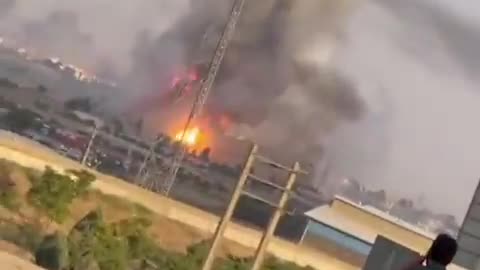 Aftermath of an Israeli strike on a site in Kermanshah province, western Iran