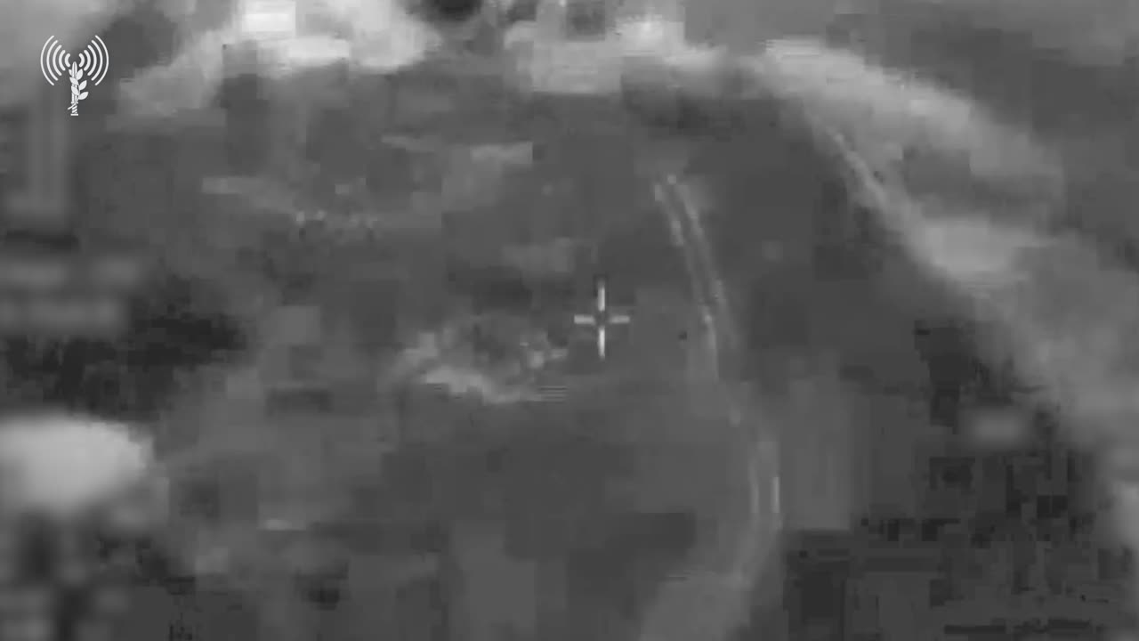 The IDF releases footage showing its airstrikes earlier today against an