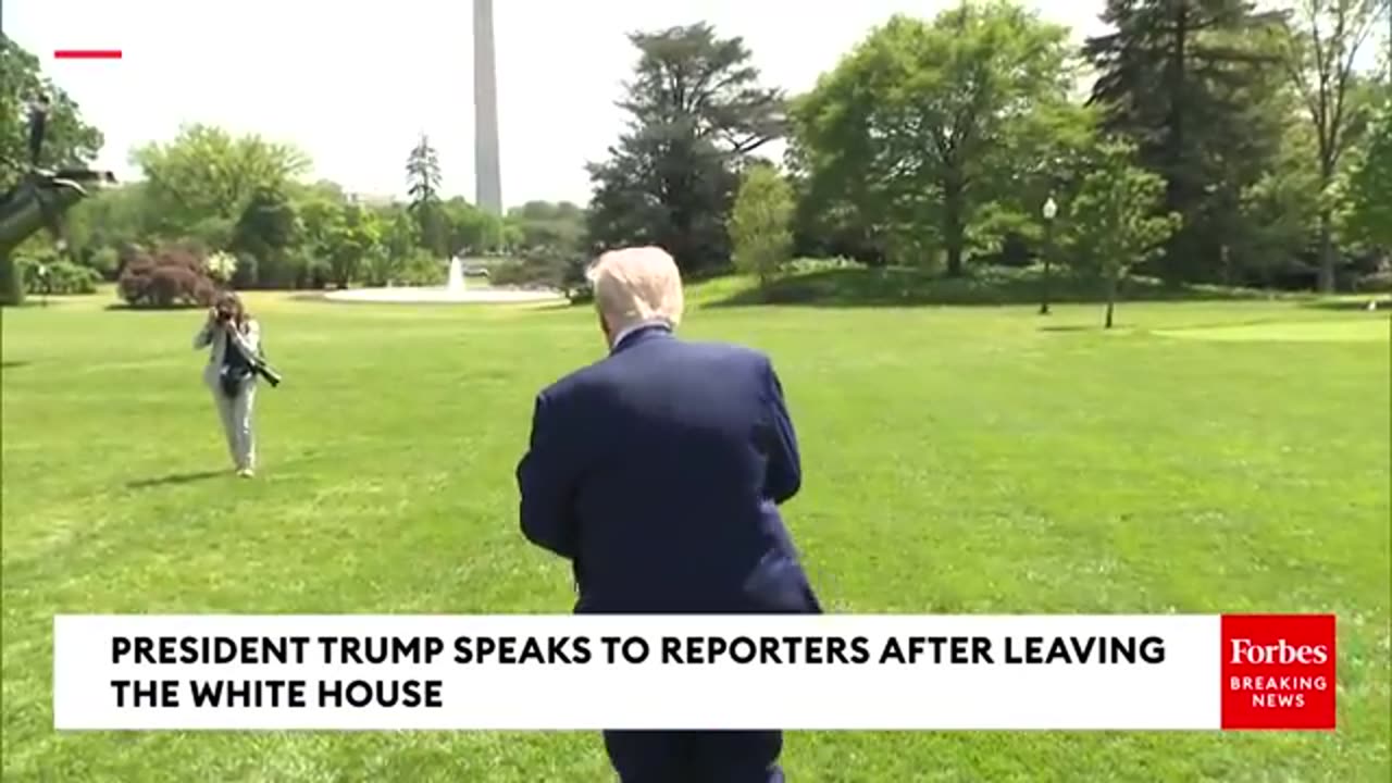 Trump Speaks To Reporters After Phone Call With Amazon Founder Jeff Bezos