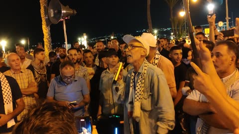 مسيرة شعبية بطنجة دعما لفلسطين ومن أجل وقف الإبادة الجماعية 16 08 2025 كلمة عضو السكرتارية