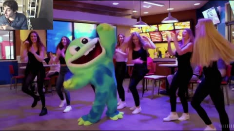 Outtake #995 Of The Blue Aquatic Creature Dancing With Women At A Taco Bell Fake Funny Parody Video