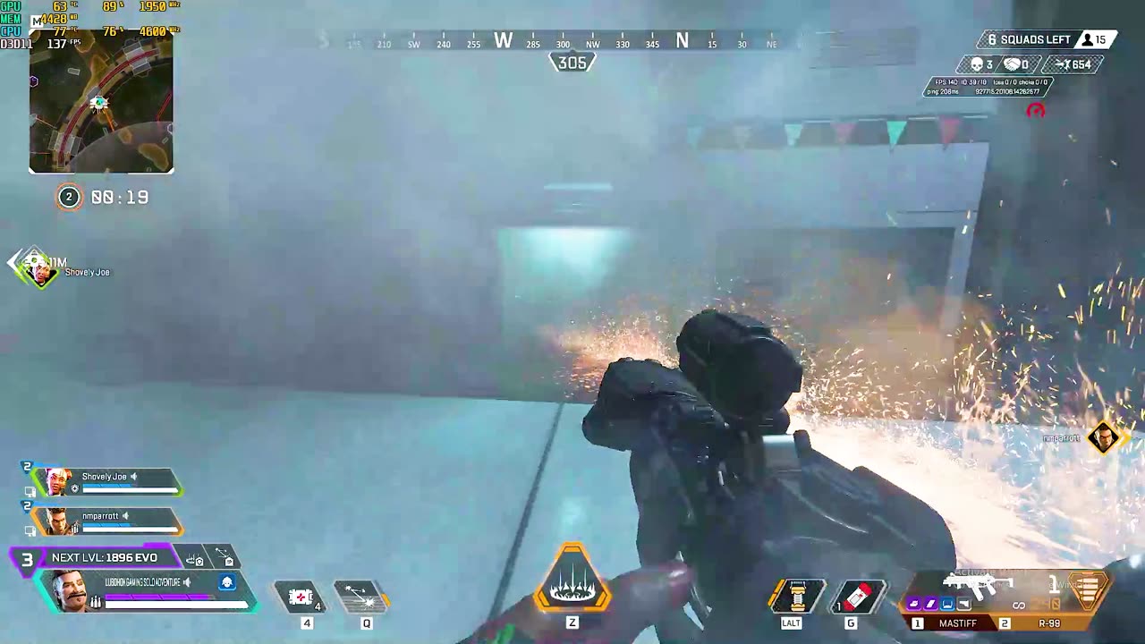 Flying octane got stuck by the arc star