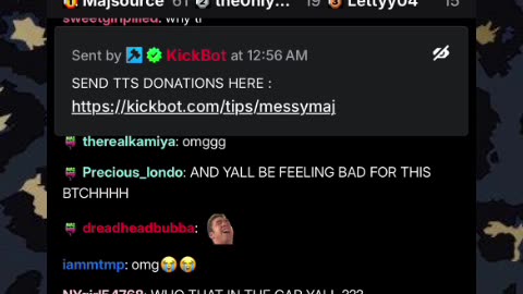 - MESSY MAJ ; CALLS MARA'S MOM & HER MOM ADMITS TO GIVING MARA $2,600 !