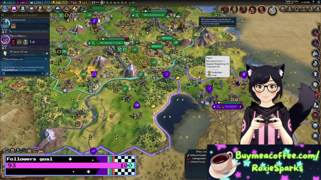 Playing Civilization VI and trying to conquer the world!!!!