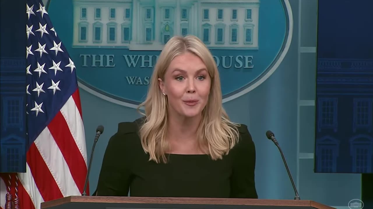 Press Secretary Karoline Leavitt Briefs Members of the Media