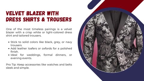 What to Pair with a Men's Velvet Blazer – Top Outfit Combos