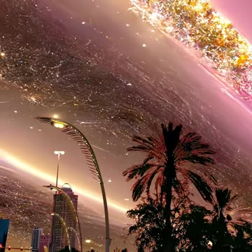 Galactic Oasis: A Park Beneath the Stars ✨🌌🌿