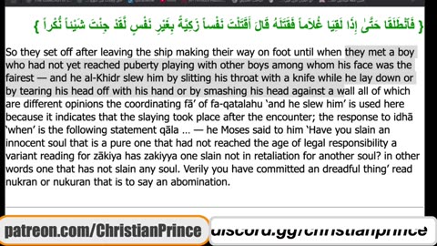 Christian prince I can make him leave islam in two minute