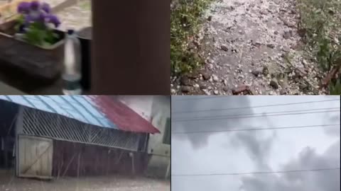 May 6, 2025 Mehedinci, Romania,🇷🇴 A severe hailstorm hit Romania, causing serious damage!