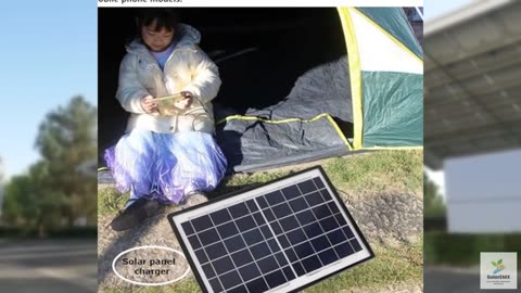 Solar Panel Charger Car Battery Phone Trickle Maintainer for Automobile Mobile P