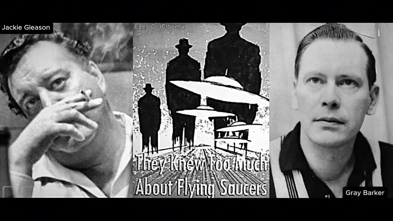 UFO ENTHUSIAST JACKIE GLEASON’S INTERVIEW WITH GRAY “MEN IN BLACK” BARKER 1958