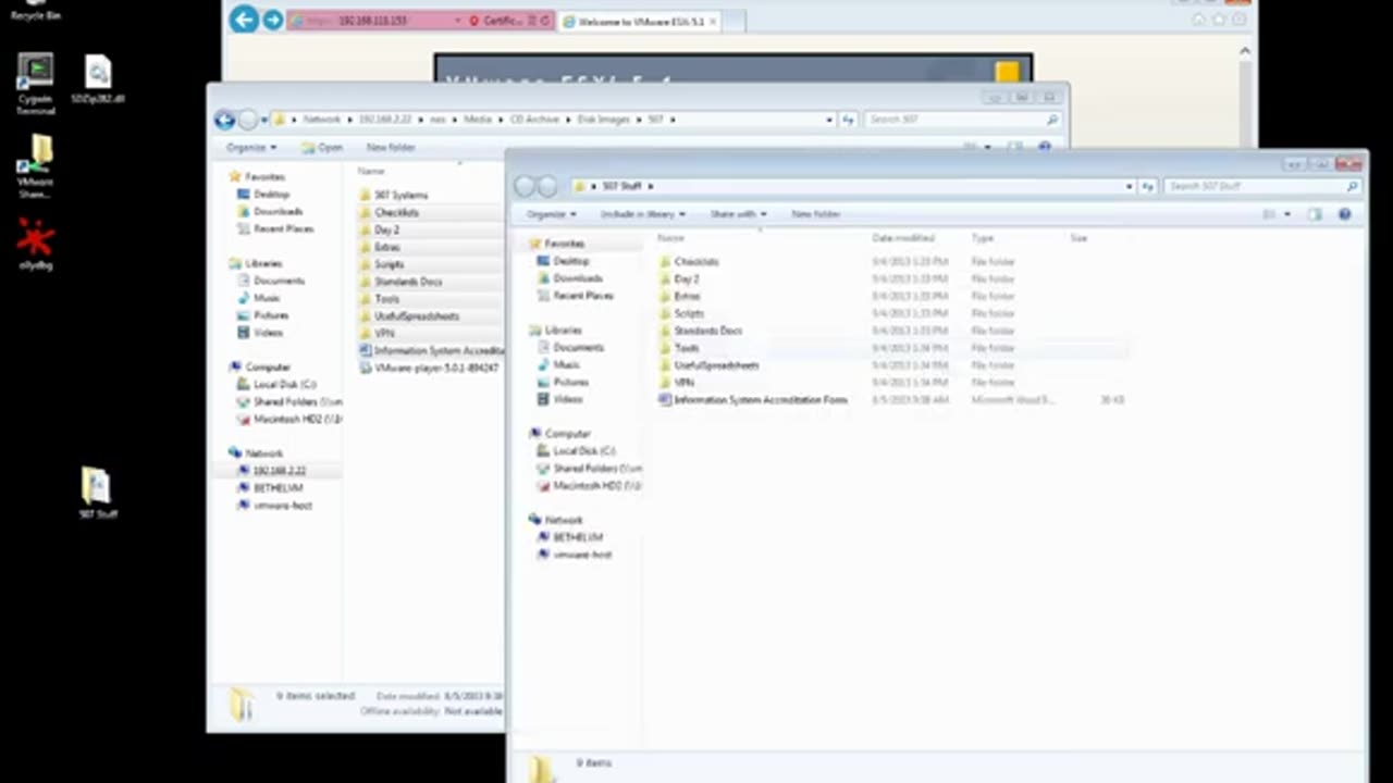 507 Day 1 Lab 2 ESXi