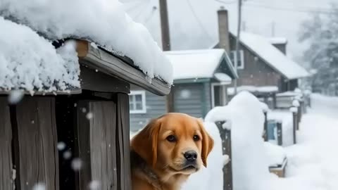 Courageous Puppy Saves Infant from a Raging Snowstorm!
