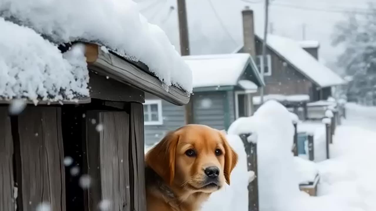 Courageous Puppy Saves Infant from a Raging Snowstorm!