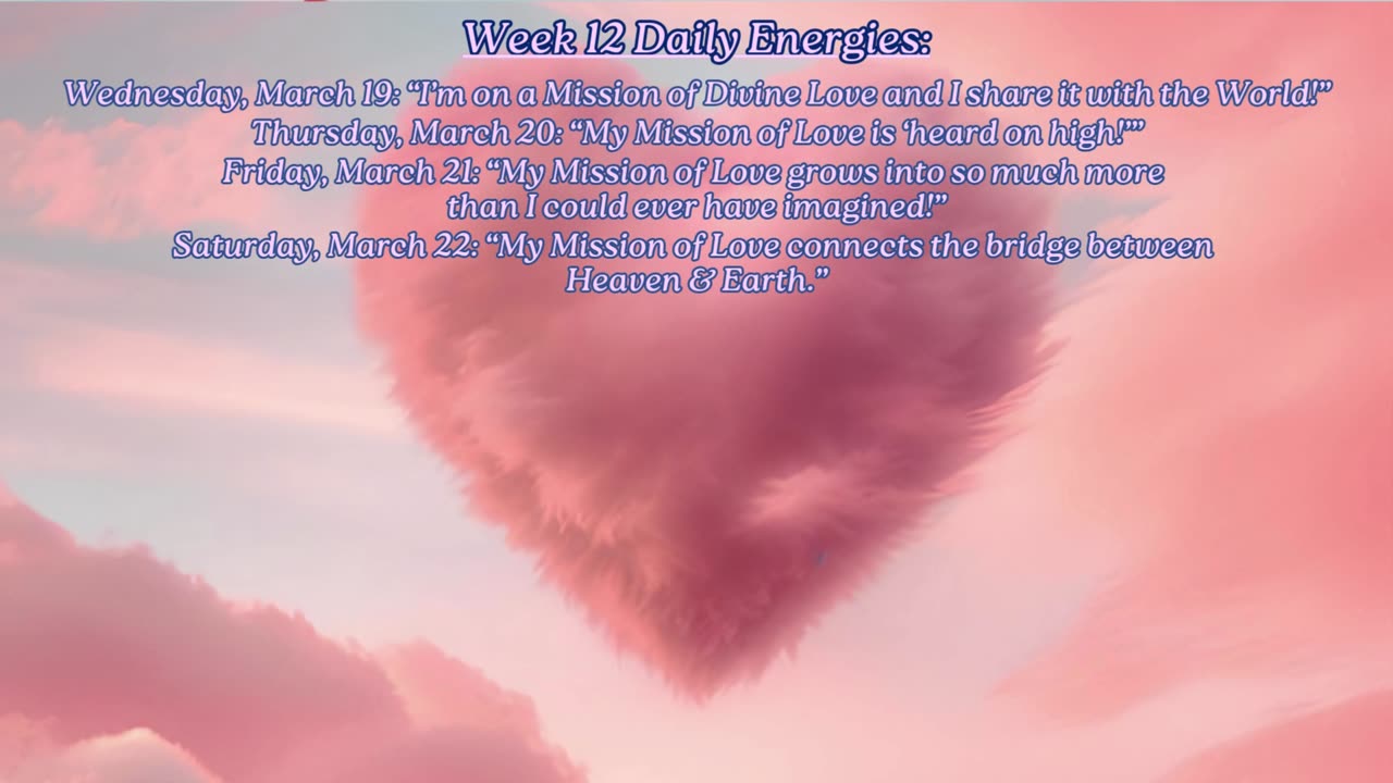 Week 12 @ a Glance! No Need to Micro Manage the Universe! ~ March 19 to 25, 2025