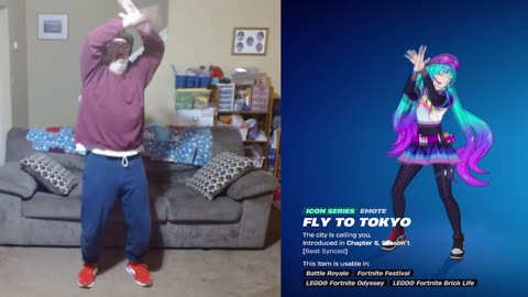 FFG Dance Fortnite Emotes Fly to Tokyo