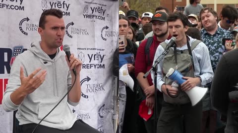 Charlie Kirk Faces the Final Boss of College Leftists.