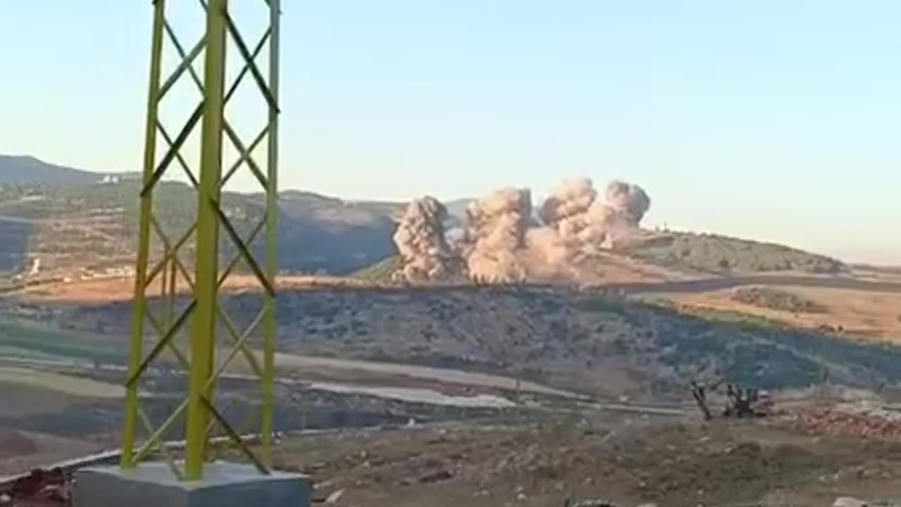 IDF strikes in southern Lebanon. Hezbollah rocket launch sites were destroyed