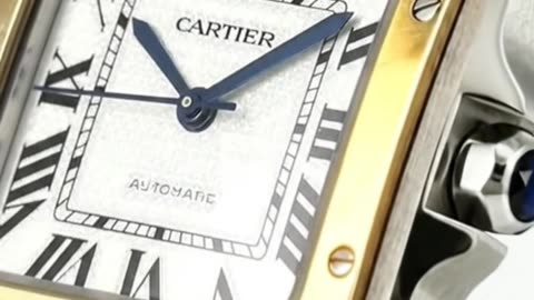 CARTIER SANTOS MM GOLD AUTOMATIC