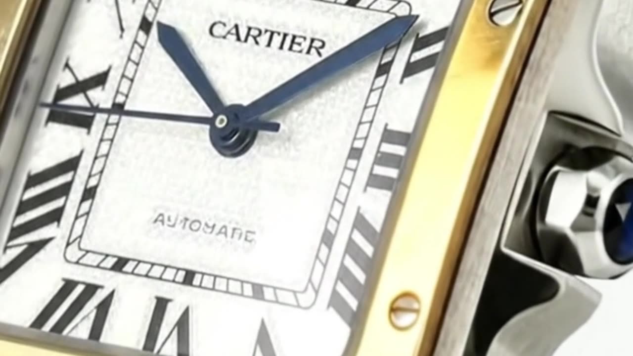 CARTIER SANTOS MM GOLD AUTOMATIC