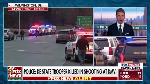 A Delaware State Police Trooper was shot and killed during an active shooter incident at a DMV