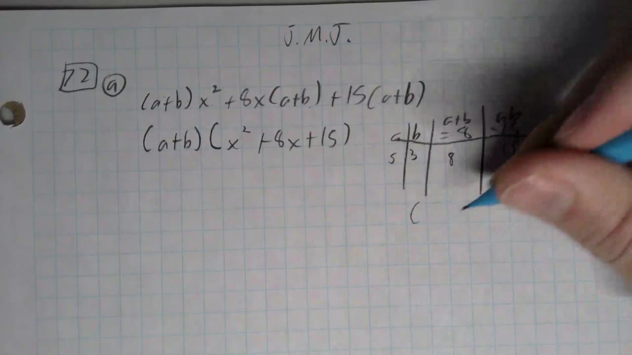 Saxon Algebra 1 Lesson 72 (a)