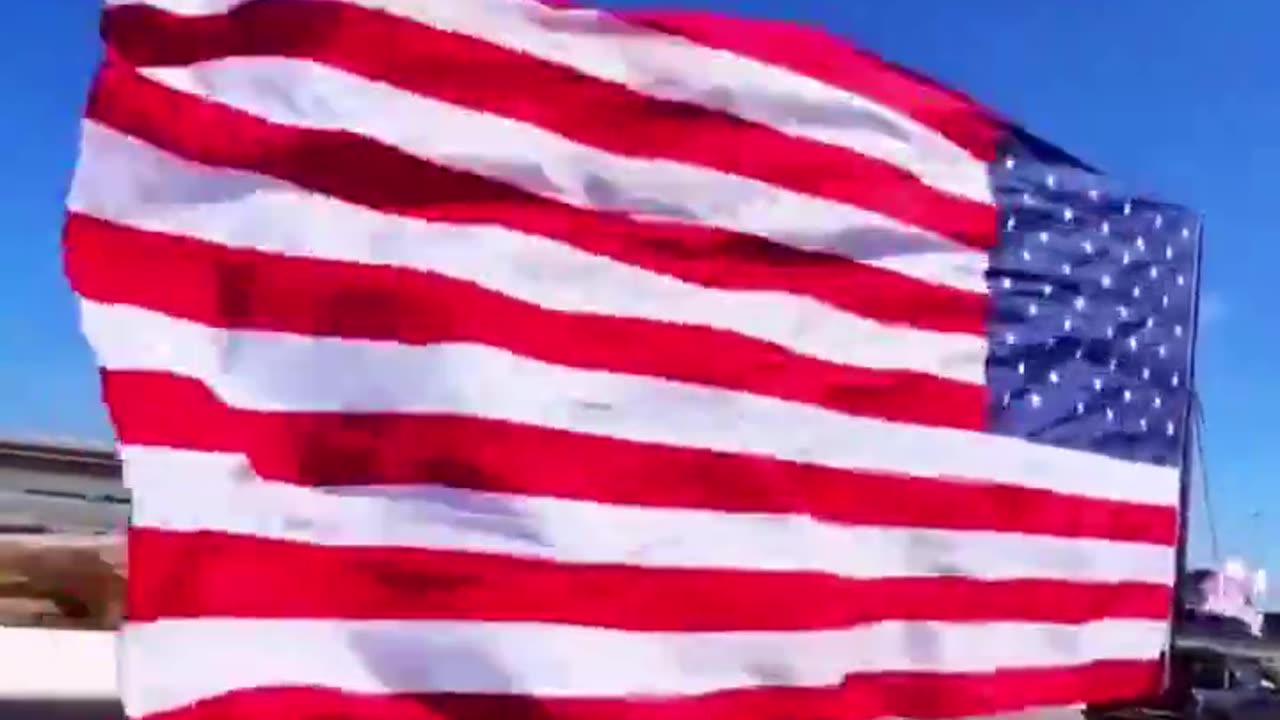 USA, USA, USA - that's a serious flag.