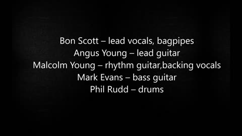 AC DC - It's a Long Way to the Top (If You Wanna Rock 'n' Roll) - lyrics