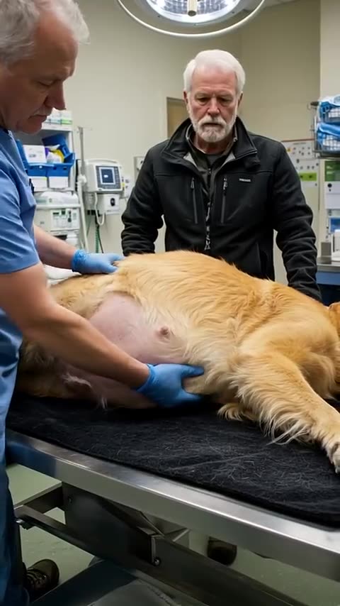 A Kind Man Saved a Pregnant Golden Retriever