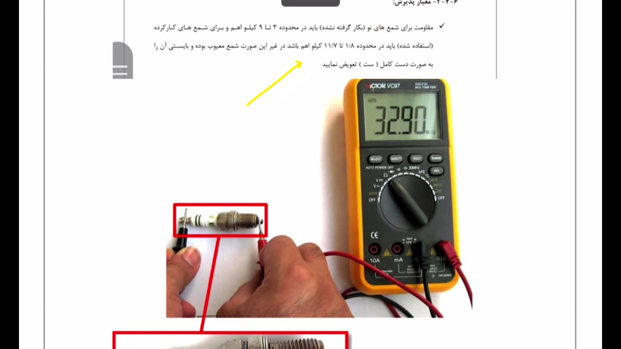 تاثیر مقاومت دو سر شمع بر عملکرد خودرو