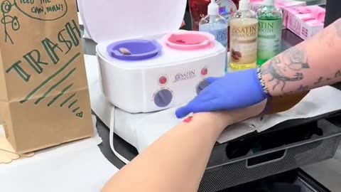 Leg & Arm Waxing in Los Angeles Using Sexy Smooth Cherry Desire Wax | @orselleskin Demo