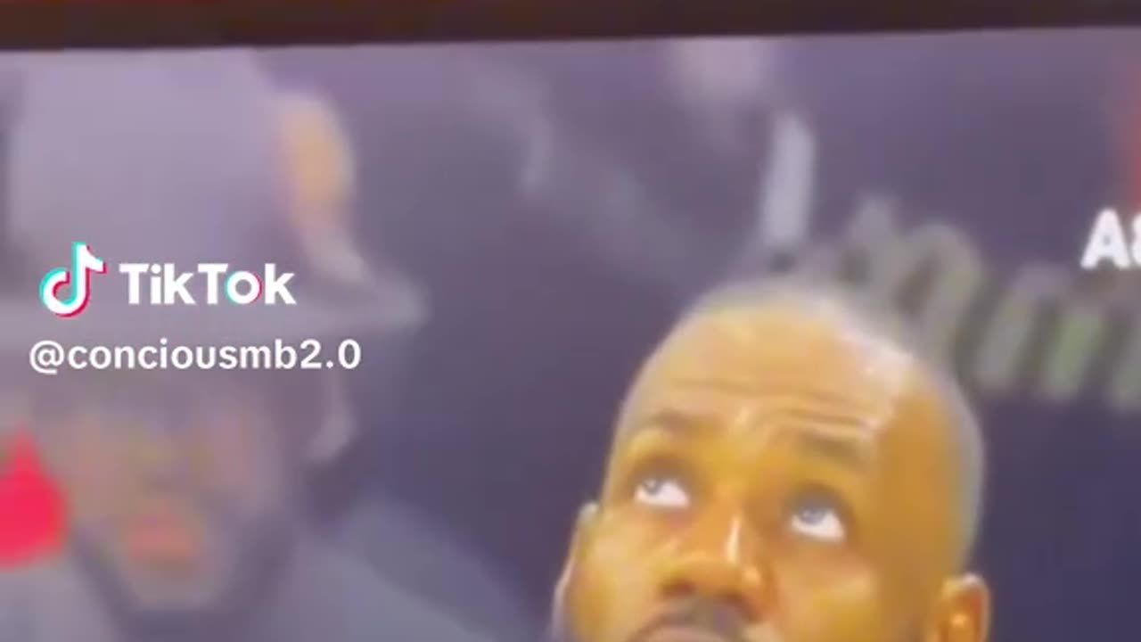 Could this be LeBron James clone watching him play