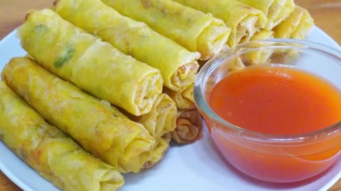 Egg Omelette Spring Rolls – Crispy, Savory, and So Easy to Make!