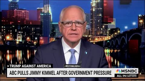 Tim Walz: We’re banning comedians from being on TV.
