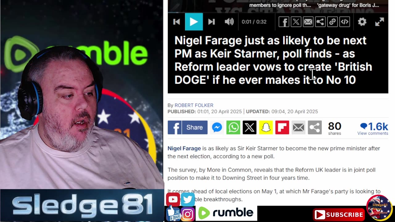 Nigel Farage just as likely to be next PM as keir Starmer Polls Find