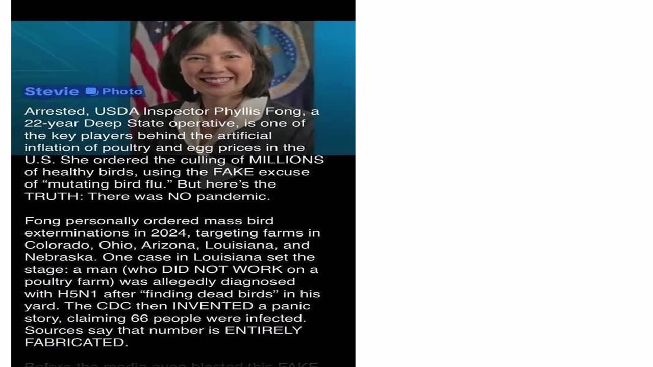 Arrested, USDA Inspector Phyllis Fong