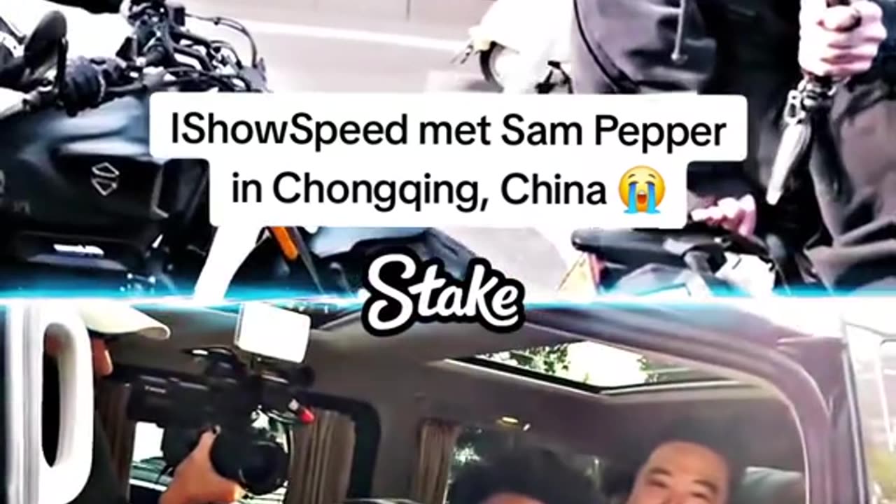 IShowSpeed met Sam Pepper in Chongqing, China 😠#ishowspeed