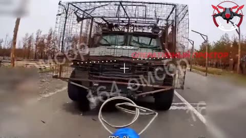 🎯🚁 Ukraine Russia War | Russian FPV Drone Strikes Ukrainian 'Kozak' Vehicle | RCF