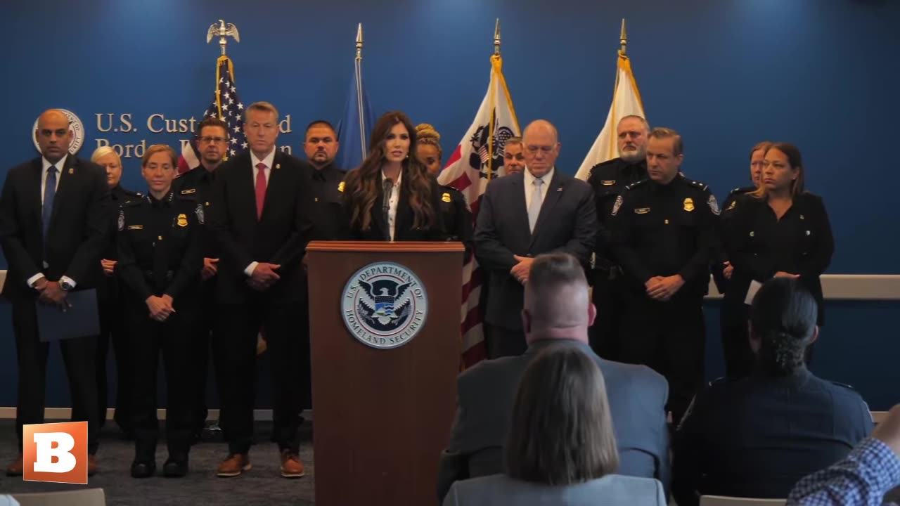 MOMENTS AGO: DHS Sec. Kristi Noem Provides Update on Shooting of CBP Officer...