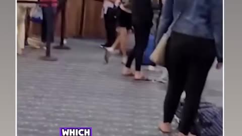 A husband left his wife behind 😂