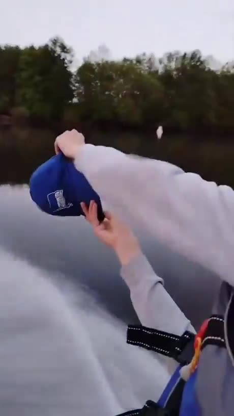 Measuring the level of mosquitoes over the river.
