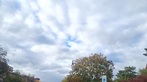 "Clouds" in the atmosphere blocking the white sun(blue) and yellow sun
