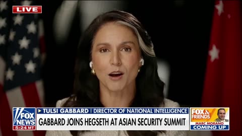 On thwarting Chinese aggression, Tulsi Gabbard